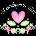Grandpa's Girl- heart flowers